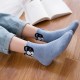 3D Pomeranian Women's Mid-Calf Socks - Preppy Style Student Socks, Autumn & Winter Sweat-Absorbent Cotton Cute Cartoon Socks