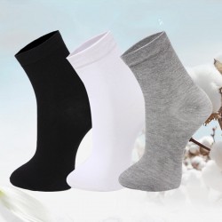 Men's Socks, Solid Color, High Cotton Content, Men's Socks, Autumn and Winter Sweat-Absorbing Breathable Business Mid-Calf Socks Wholesale mid-calf socks