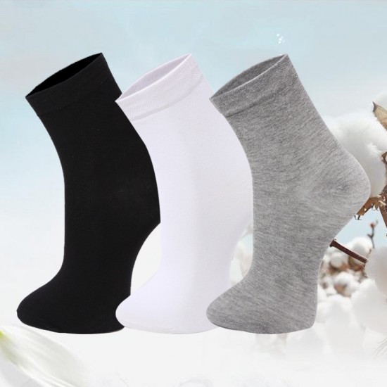 Men's Socks, Solid Color, High Cotton Content, Men's Socks, Autumn and Winter Sweat-Absorbing Breathable Business Mid-Calf Socks Wholesale mid-calf socks