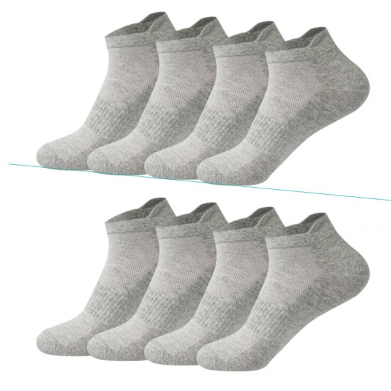 4-6 Pair Pack In Stock Mesh Short Socks, Men's and Women's Ear-Pulling Sports Boat Socks, Spring/Summer Thin Cotton Socks, European and American Style, Multiple Sizes