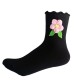 New Knitted Flower Socks for Women - Autumn & Winter Casual Cotton Socks, Ruffled Mid-Calf Socks, Korean Fashion