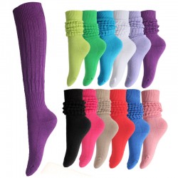 European & American Slouch Socks - Thickened Terry Bottom Bubble Socks, Unisex Warm Leg Protection Socks for Winter