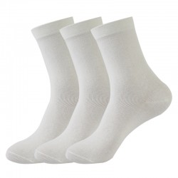Women's mid-calf socks, solid color, loose-fitting, long, soft cotton socks, sweat-absorbent, casual, trendy.