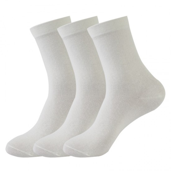 Women's mid-calf socks, solid color, loose-fitting, long, soft cotton socks, sweat-absorbent, casual, trendy.
