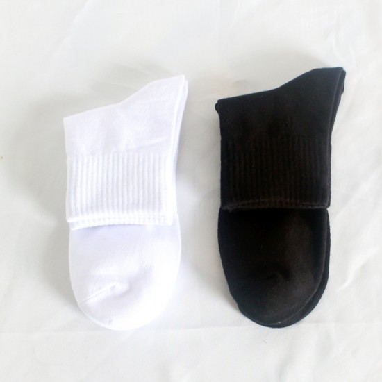 5-Pair Men's Sports Socks, Autumn/Winter Running Socks, Mid-Calf Socks, Cotton Socks, European and American Style Sports Socks for Men Women's Short Socks