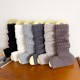 In Stock Footed Socks, Warm Slouch Socks, Chunky Knitted Leg Covers, Korean Style Leg Protectors, Foot Covers, Boot Covers, European and American Style