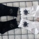 Funny Pattern Socks for Women - Scary Spider Socks, Ruffled Breathable Cotton Socks, New Autumn & Winter Style for Students