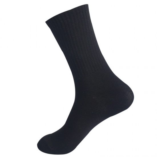 Calf Socks, High Elasticity, Autumn/Winter Mid-Calf Socks, Men's and Women's Solid Color Cotton Socks, Running Sports Socks, Sizes Available