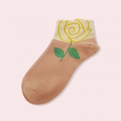 Women's 3D Embossed Lolita Socks In-Stock - Cotton Retro Short Socks, Versatile