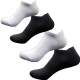 New Mesh Boat Socks Unisex - Summer Thin Tab Socks, Black & White Sweat-Absorbent Cotton Low-Cut Sports Socks