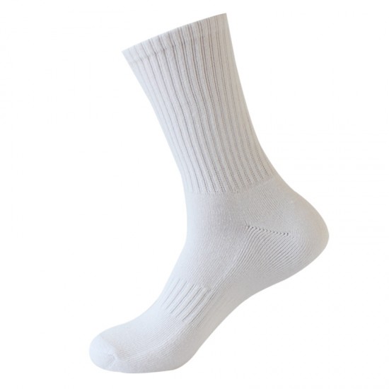 European and American terry socks, men's warm thickened cotton socks, brushed high elastic mid-calf socks, terry bottom sports socks