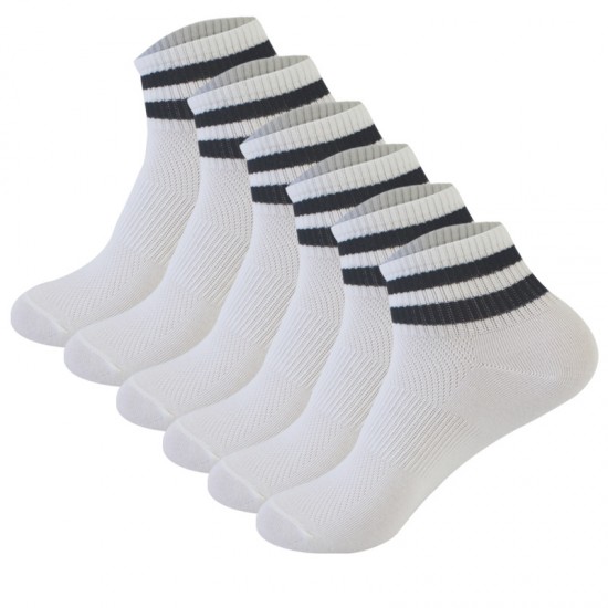 In stock double stripe sports short socks, thin mesh women's boat socks, student striped short socks, breathable cotton socks