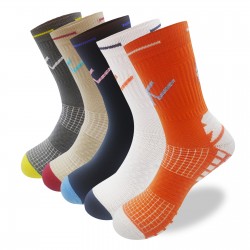 Men's Running & Basketball Socks In-Stock - Terry Lined Shock-Absorbing Sports Socks, Temu, Shein, TikTok, Shopee