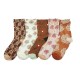 Women's 3D Embossed Lolita Socks In-Stock - Cotton Fashion Retro Mid-Calf Socks, Versatile