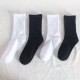 Calf Socks, High Elasticity, Autumn/Winter Mid-Calf Socks, Men's and Women's Solid Color Cotton Socks, Running Sports Socks, Sizes Available