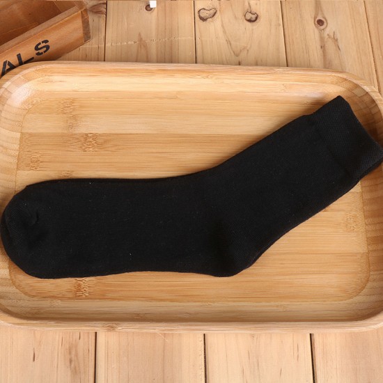 New Solid Color Men's Cotton Socks - Business Mid-Calf Socks, Sweat-Absorbent Sports Socks, In-Stock for Wholesale