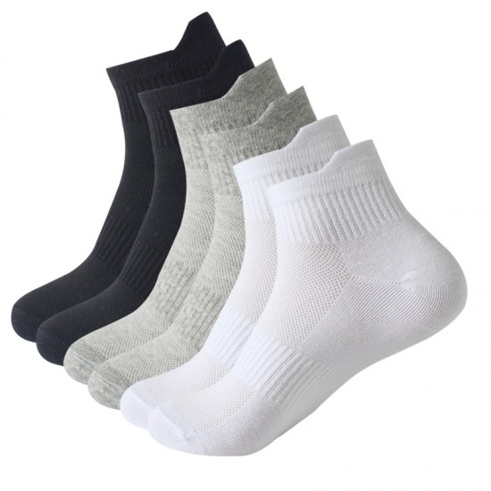 In stock new style athletic socks, spring and summer thin mesh socks, men's and women's mid-calf socks with pull tabs, sweat-absorbing cotton socks