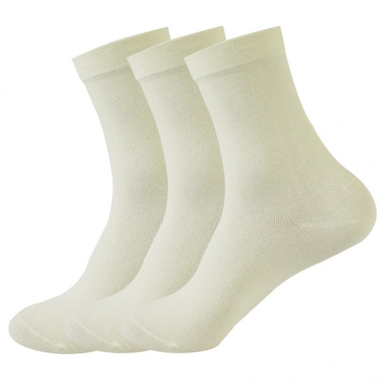 Women's mid-calf socks, solid color, loose-fitting, long, soft cotton socks, sweat-absorbent, casual, trendy.