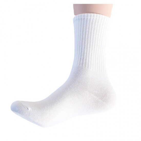 In stock women's high elastic band socks, student black and white mid-calf socks, sports sweat-absorbing cotton socks, casual solid color long socks for women