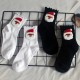 Santa Claus Head Socks - Festive Gift Socks, Warm Cotton Mid-Calf Socks for Women, Casual & Sports Wear