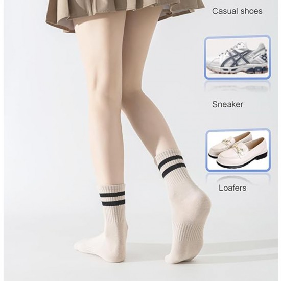 Terry Lined Shock-Absorbing Mid-Calf Running Socks - Temu, Shein, Shopee, Independent Sites