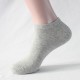 Plus-size men's summer thin solid color short socks, sweat-absorbent cotton socks, ankle socks, European and American sizes