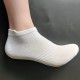Men's Summer Thin Socks - Mesh Sports Ankle Socks, Tab Cotton Socks, Black & White Solid Color Breathable Boat Socks