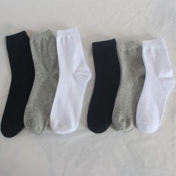European and American plus size men's socks, solid color formal socks, casual cotton socks, mid-calf socks, men's and women's unisex socks, plus size