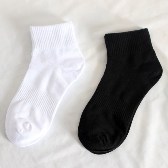 In-Stock Women's Sports Ankle Socks - Low-Cut Cotton Socks for Running & Hiking, Sweat-Absorbent Short Socks