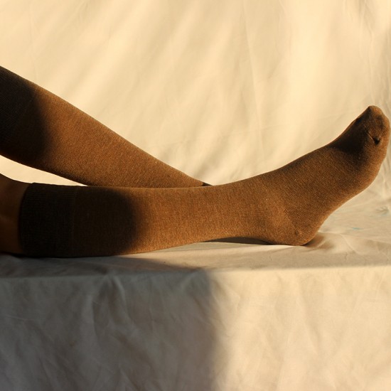 Autumn and winter warm calf socks, Japanese school style JK socks, ins trendy women's socks, internet celebrity long socks, cotton socks, solid color