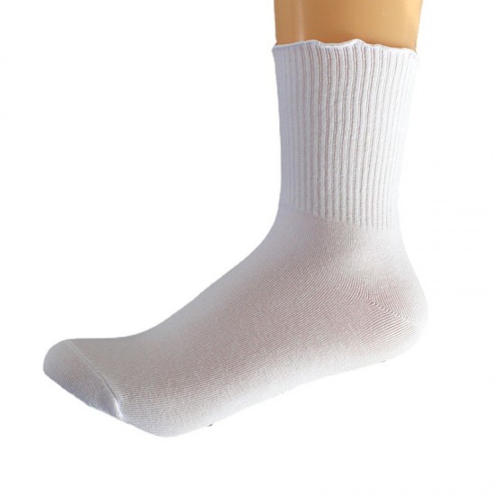 Ruffled Women's Socks - Sweet Student Mid-Calf Cotton Socks, High-Elastic Cuff Sports Socks, Warm Socks for Autumn & Winter