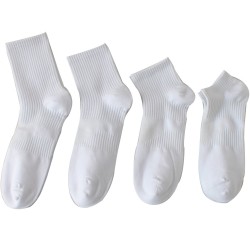 Sports socks, men's and women's mid-calf and high-calf cotton socks, mesh breathable short socks, boat socks, European and American plus-size men's socks
