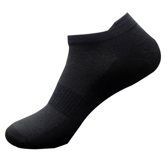 New Mesh Boat Socks Unisex - Summer Thin Tab Socks, Black & White Sweat-Absorbent Cotton Low-Cut Sports Socks