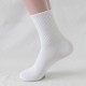 Sports socks, outdoor running cotton socks, men's and women's socks, mid-calf socks, all-season solid color men's socks