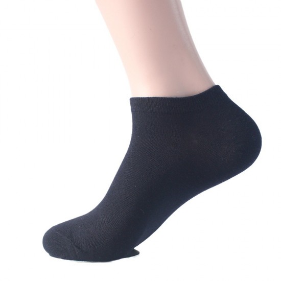 Plus-size men's summer thin solid color short socks, sweat-absorbent cotton socks, ankle socks, European and American sizes