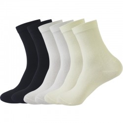 Women's mid-calf socks, solid color, loose-fitting, long, soft cotton socks, sweat-absorbent, casual, trendy.