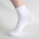 Men's Plus-Size Sports Socks - Sweat-Absorbent Cotton Socks, Mid/Low-Cut Non-Slip Black & White Solid Socks for Basketball & Running