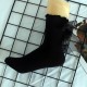 New Large Bow Lolita Socks - Sweet Student Ruffled Socks, Solid Color Mid-Calf Cotton Socks for Women