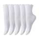 Ruffled Women's Socks - Cute Frilled Ankle Socks, Solid Color Mid-Calf Cotton Socks with Ruffled Edges for Autumn & Winter
