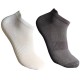 Men's Summer Thin Socks - Mesh Sports Ankle Socks, Tab Cotton Socks, Black & White Solid Color Breathable Boat Socks