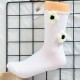 Handmade Knitted Flower Socks for Women - Ins Trendy Ruffled Rolled Cuff Socks, Japanese-Style Mid-Calf Sports Socks
