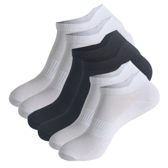 10-Pair Pack Mesh Short Socks, European and American Style Socks, Thin Sports Cotton Socks, Sizes Small, Medium, and Large, Men's and Women's Boat Socks