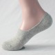 In stock men's solid color low-cut cotton socks with silicone anti-slip boat socks, thin socks for men and women, summer