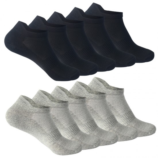 10-Pair Pack Mesh Short Socks, European and American Style Socks, Thin Sports Cotton Socks, Sizes Small, Medium, and Large, Men's and Women's Boat Socks