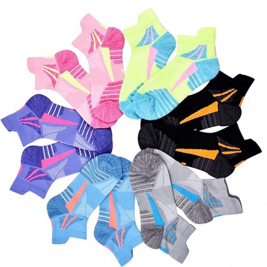 Women's Short Professional Terry Loop Sports Socks - Shock-Absorbing, Breathable & Quick-Drying