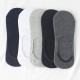 In stock men's solid color low-cut cotton socks with silicone anti-slip boat socks, thin socks for men and women, summer