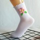 New Knitted Flower Socks for Women - Autumn & Winter Casual Cotton Socks, Ruffled Mid-Calf Socks, Korean Fashion