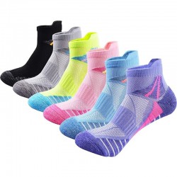 Women's Short Professional Terry Loop Sports Socks - Shock-Absorbing, Breathable & Quick-Drying