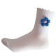 Korean style trendy wool flower socks for women, handmade flower socks with ruffled edges, sweet and three-dimensional flower mid-calf socks, Instagram socks.