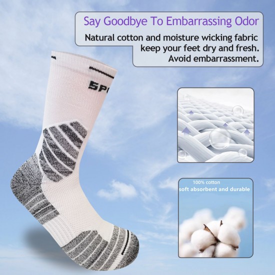 Men's Running Socks In-Stock - Terry Lined Shock-Absorbing (Temu, Shein, TikTok, Shopee)